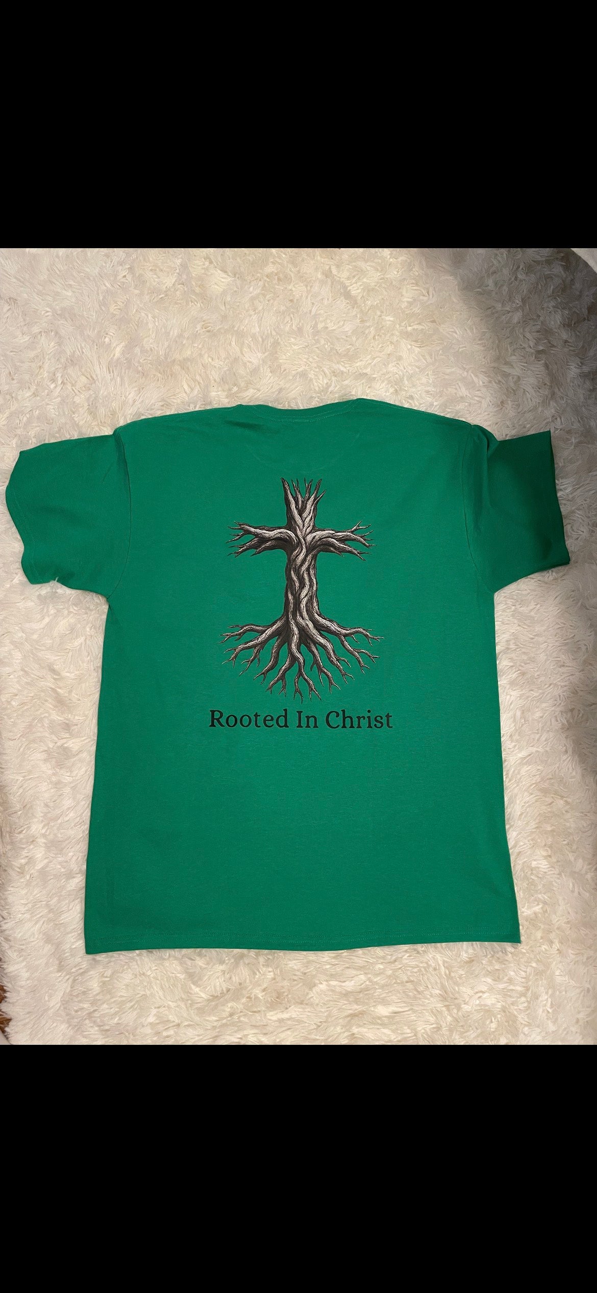 Rooted in Christ Tee Transfer Printed