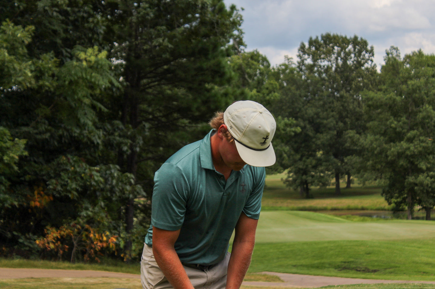 Cross Roots Rope Hat Embroidered